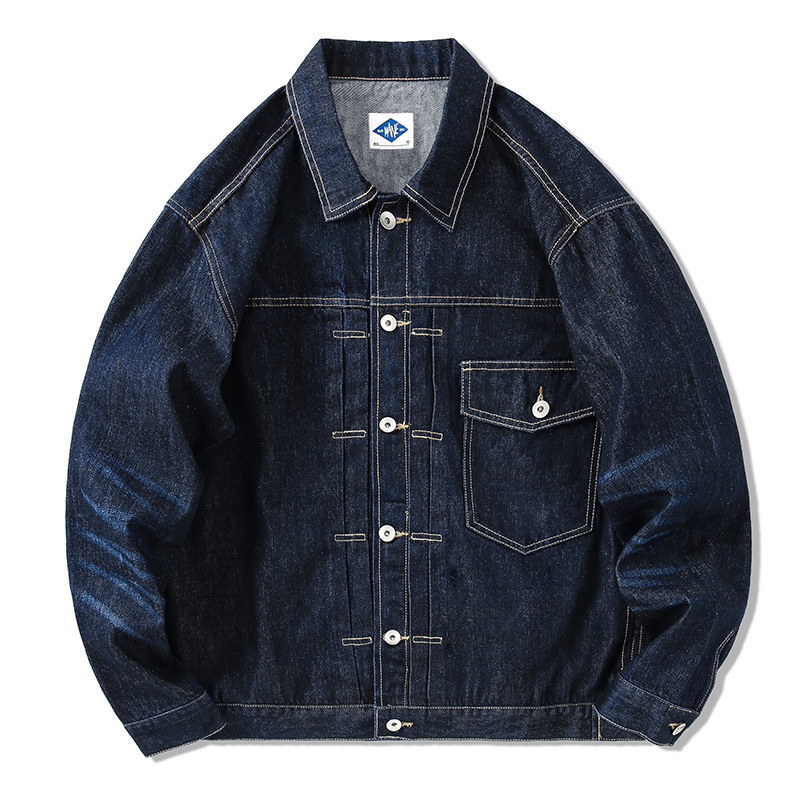 Jaket Denim Biru Tua Merek Tid - Streetwear Brand ulasan dan harga