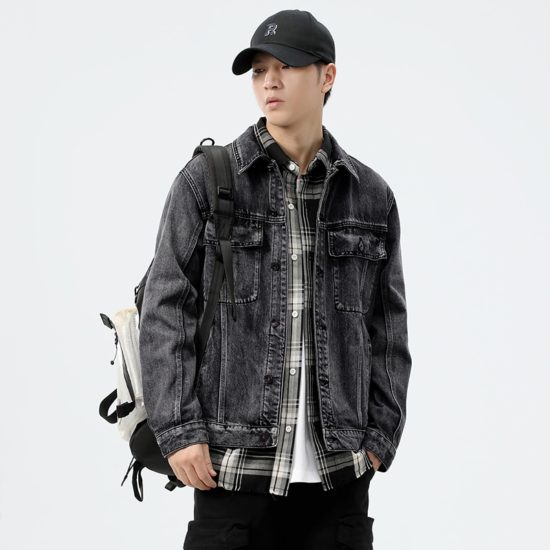 Jaket Denim Pria Model Longgar - Streetwear Brand ulasan dan harga